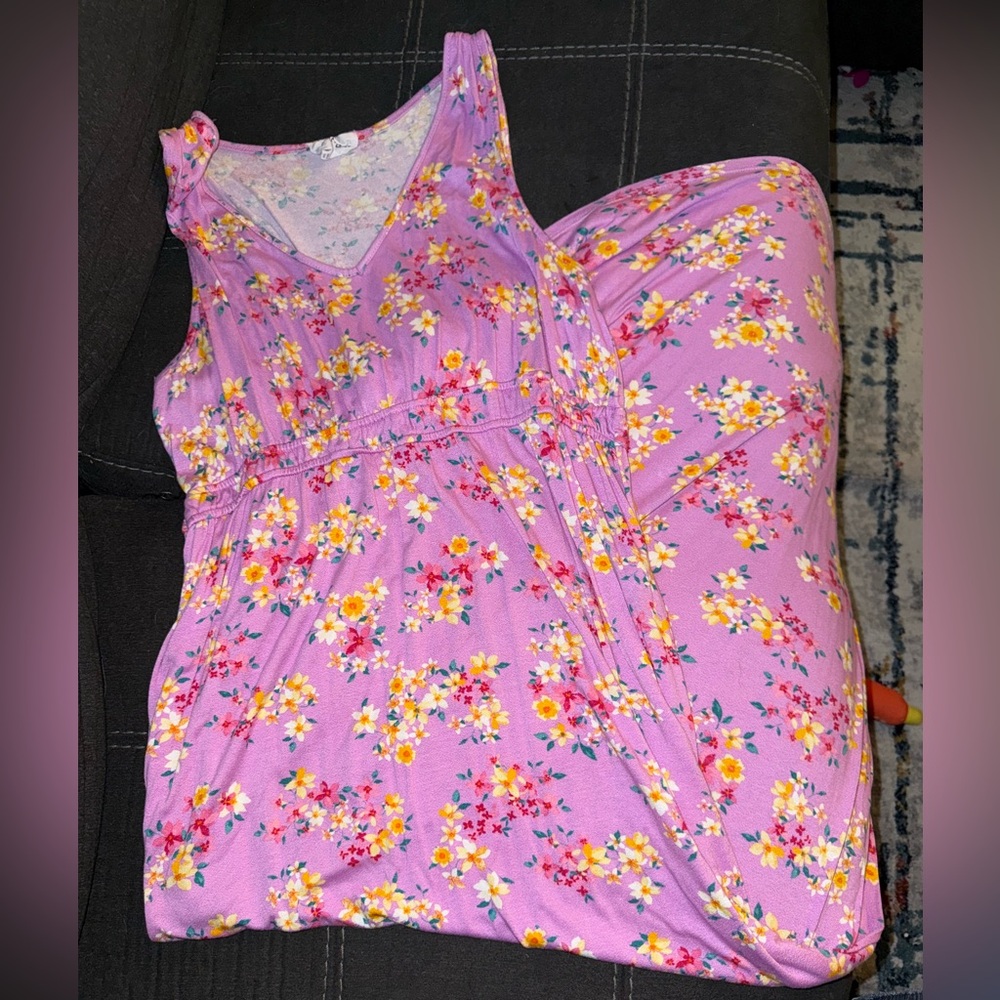 Olive & Oak Floral Pink Top